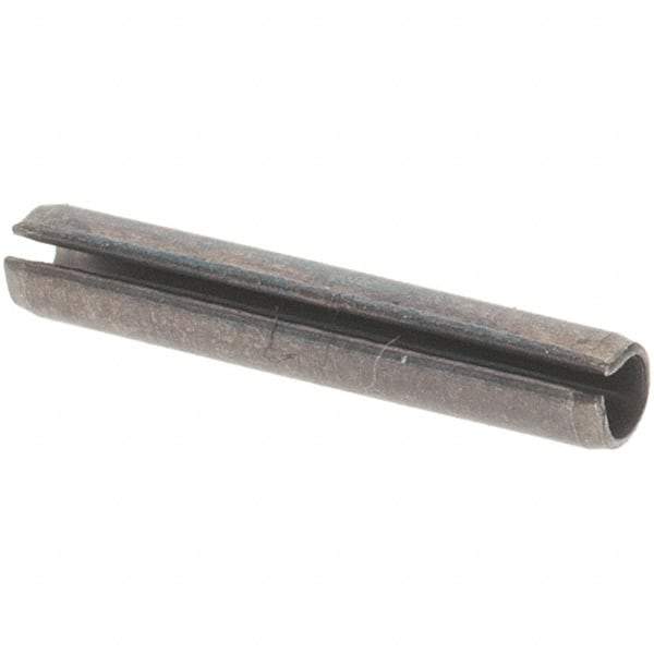 Value Collection - 1/16" Diam x 3/8" Long Slotted Spring Pin - Grade 1070-1090 Alloy Steel, Black Oxide Finish - Benchmark Tooling