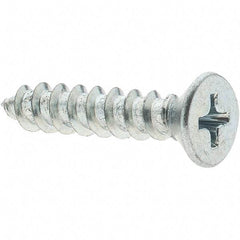Value Collection - #10 Flat Head Phillips Sheet Metal Screw - Steel, 1" OAL, Grade 2 - Benchmark Tooling