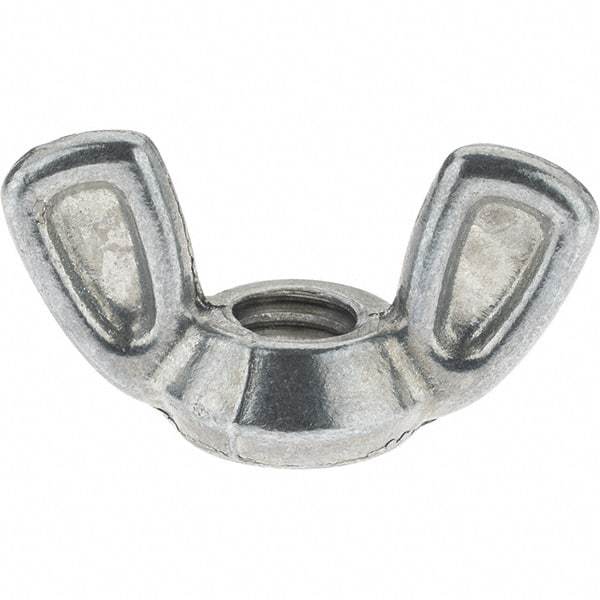 Value Collection - 5/16-18 UNC, Zinc Plated, Alloy Steel Type 1 Wing Nut - 1-7/32" Wing Span, 5/8" Wing Span - Benchmark Tooling