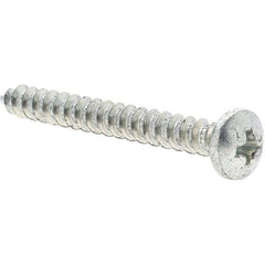 Value Collection - #10 Pan Head Phillips Sheet Metal Screw - Steel, 1-3/4" Length Under Head, Grade 2 - Benchmark Tooling