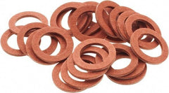 Value Collection - Vulcanized Fibre Standard Flat Washer - 1/2" ID x 3/4" OD, 0.062" Thick, Plain Finish - Benchmark Tooling
