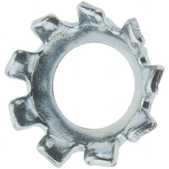 Value Collection - #6 Screw, Steel Countersunk External Tooth Lock Washer - Zinc-Plated, Grade 2 - Benchmark Tooling