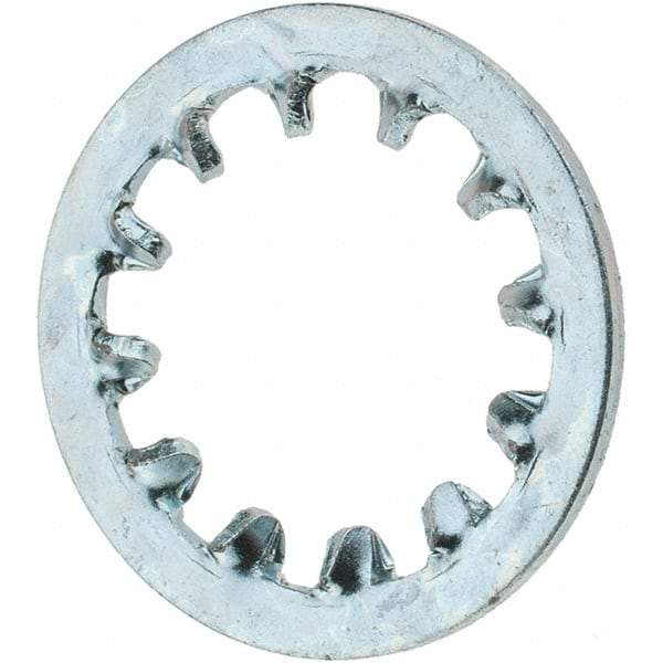 Value Collection - 1/2" Screw, Steel Internal Tooth Lock Washer - Zinc-Plated, Grade 2 - Benchmark Tooling