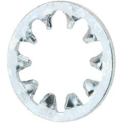 Value Collection - 1/4" Screw, Steel Internal Tooth Lock Washer - Zinc-Plated, Grade 2 - Benchmark Tooling