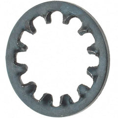 Value Collection - 7/16" Screw, Steel Internal Tooth Lock Washer - Zinc-Plated, Grade 2 - Benchmark Tooling