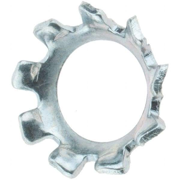 Value Collection - #10 Screw, Steel Countersunk External Tooth Lock Washer - Zinc-Plated, Grade 2 - Benchmark Tooling