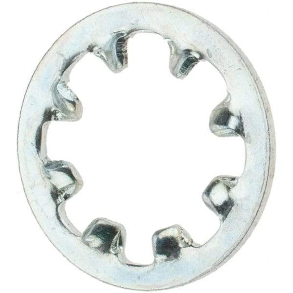 Value Collection - #12 Screw, Steel Internal Tooth Lock Washer - Zinc-Plated, Grade 2 - Benchmark Tooling
