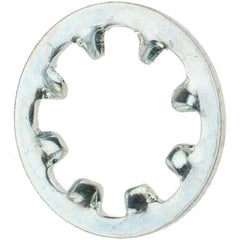 Value Collection - #12 Screw, Steel Internal Tooth Lock Washer - Zinc-Plated, Grade 2 - Benchmark Tooling