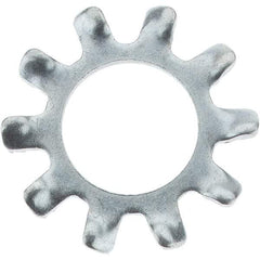 Value Collection - 1/4" Screw, Steel External Tooth Lock Washer - Zinc-Plated, Grade 2 - Benchmark Tooling