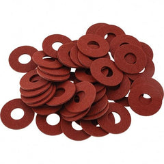 Value Collection - Vulcanized Fibre Standard Flat Washer - 0.218" ID x 0.562" OD, 0.031" Thick, Plain Finish - Benchmark Tooling