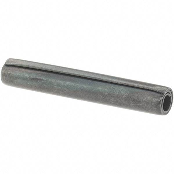 Value Collection - 5/32" Diam x 1" Long Coiled Spring Pin - Grade 1070-1090 Alloy Steel, Black Oxide Finish - Benchmark Tooling