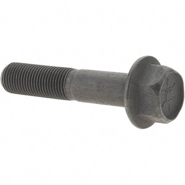 Value Collection - 1/2-20 UNF, 2-1/2" Length Under Head, Hex Drive Flange Bolt - 1-1/4" Thread Length, Grade 8 Alloy Steel, Smooth Flange, Uncoated - Benchmark Tooling