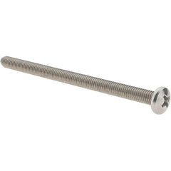 Value Collection - #10-32 UNF, 3" Length Under Head Phillips Drive Machine Screw - Pan Head, Grade 18-8 Stainless Steel, Uncoated, Without Washer - Benchmark Tooling