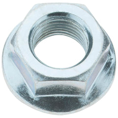 Value Collection - 1/2-20, 1.031" Flange Diam, Serrated Flange Nut - Grade Grade 2 Steel, Zinc-Plated Finish, 0.458" Flange Height - Benchmark Tooling