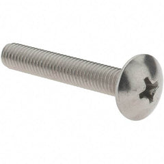 Value Collection - #10-32 UNF, 1-1/4" Length Under Head Phillips Drive Machine Screw - Truss Head, Grade 18-8 Stainless Steel, Uncoated, Without Washer - Benchmark Tooling