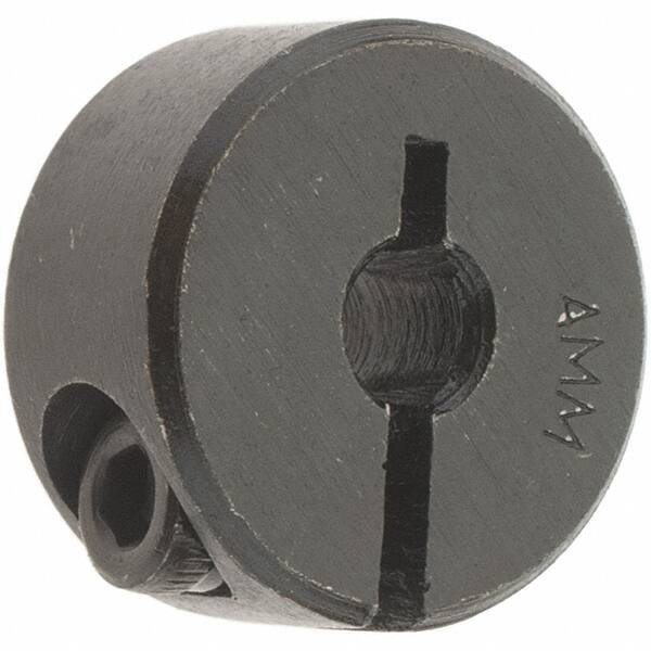Value Collection - 4mm Bore, Steel, One Piece Clamp Collar - 11/16" Outside Diam - Benchmark Tooling