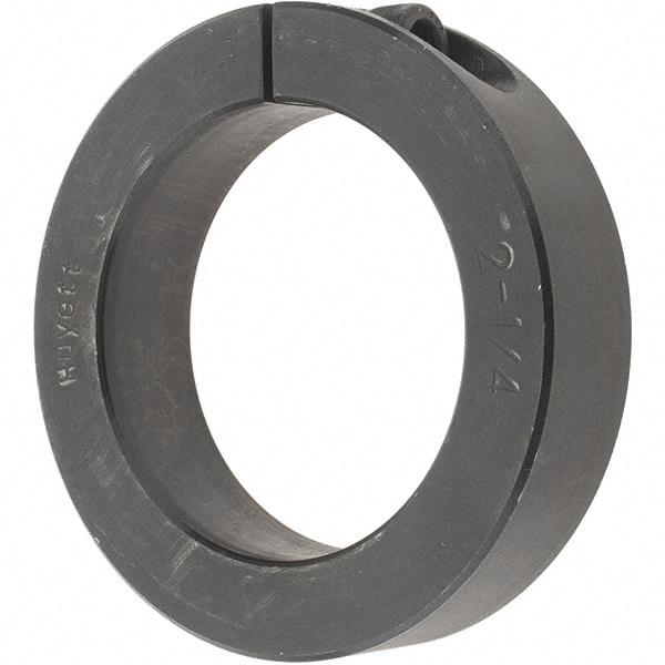Value Collection - 2-1/4" Bore, Steel, One Piece Clamp Collar - 3-1/4" Outside Diam, 3/4" Wide - Benchmark Tooling