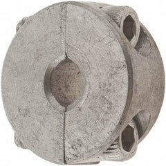 Value Collection - 3/16" Bore, Stainless Steel, Two Piece Shaft Collar - 11/16" Outside Diam, 5/16" Wide - Benchmark Tooling