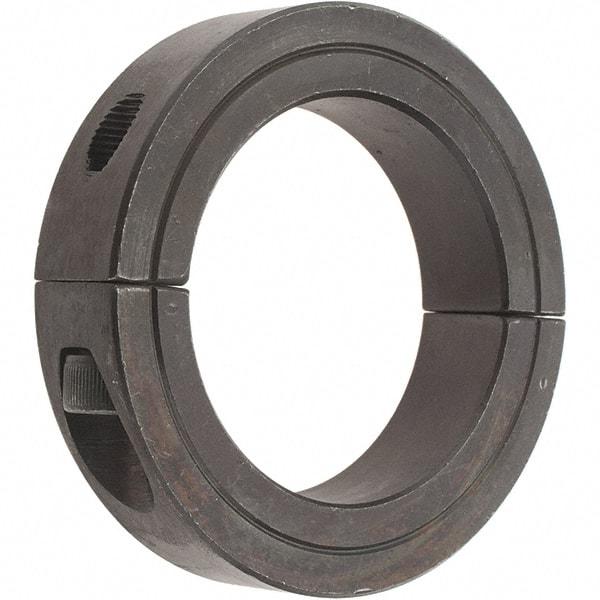 Value Collection - 2-5/16" Bore, Steel, Two Piece Two Piece Split Shaft Collar - 3-1/2" Outside Diam, 3/4" Wide - Benchmark Tooling