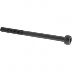 Value Collection - M4x0.70 Metric Coarse Hex Socket Drive, Socket Cap Screw - Grade 12.9 Alloy Steel, Black Oxide Finish, Partially Threaded, 55mm Length Under Head - Benchmark Tooling