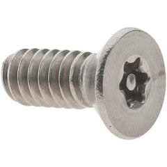 Value Collection - #10-24 UNC Pin In Torx Drive, Flat Screw - Grade 18-8 Stainless Steel, Uncoated, 1/2" OAL - Benchmark Tooling
