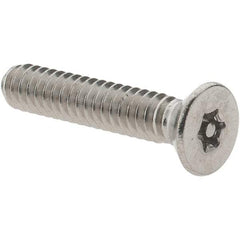 Value Collection - #10-24 UNC Pin In Torx Drive, Flat Screw - Grade 18-8 Stainless Steel, Uncoated, 1" OAL - Benchmark Tooling