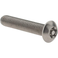 Value Collection - #10-32 UNF Pin In Torx Drive, Button Screw - Grade 18-8 Stainless Steel, Uncoated, 1" Length Under Head - Benchmark Tooling