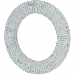 Value Collection - 1.5354" OD, Zinc Flake, Wedge Lock Washer - Grade 2, 0.9882 to 1.0039" ID - Benchmark Tooling