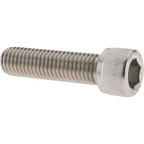 Value Collection - M12x1.75 Metric Coarse Hex Socket Drive, Socket Cap Screw - Grade 316 & Austenitic A4 Stainless Steel, Uncoated, Partially Threaded, 45mm Length Under Head - Benchmark Tooling