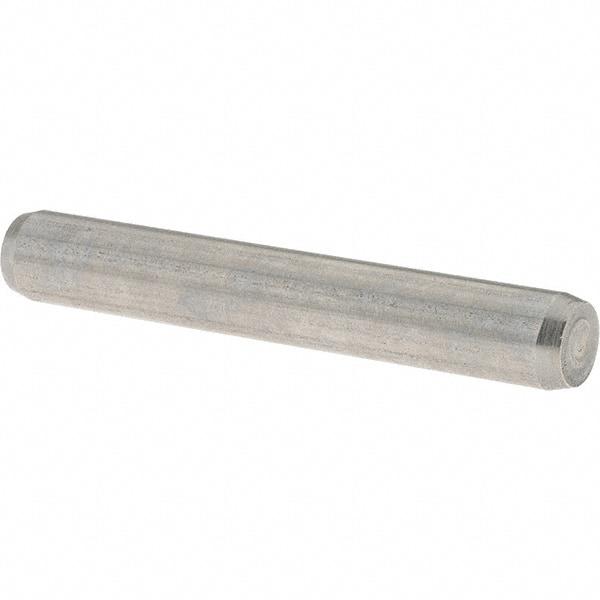 Value Collection - 6mm Diam x 40mm Pin Length 416 Stainless Steel Precision Dowel Pin - C 52-62 Hardness, 1 Beveled & 1 Rounded End - Benchmark Tooling