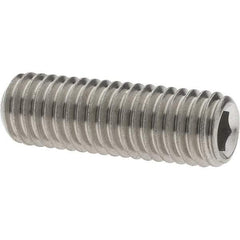 Value Collection - M8x1.25 Metric Coarse, 25mm OAL, Cup Point Set Screw - Grade 18-8 & Austenitic A2 Stainless Steel, 4mm Key - Benchmark Tooling