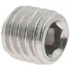 Value Collection - M5x0.80 Metric Coarse, 5mm OAL, Cup Point Set Screw - Grade 18-8 & Austenitic A2 Stainless Steel, 2.5mm Key - Benchmark Tooling