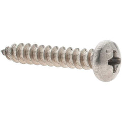 Value Collection - #8 Pan Head Phillips Sheet Metal Screw - Stainless Steel, 1" Length Under Head, Grade 316 - Benchmark Tooling