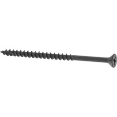 Buildex - #8, 3" OAL, Phillips Drive Flat Head, Steel Drywall Screws - Black Oxide Finish, Grade 2 - Benchmark Tooling