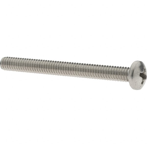 Value Collection - #8-32 UNC, 1-3/4" Length Under Head Phillips Drive Machine Screw - Pan Head, Grade 18-8 Stainless Steel, Uncoated, Without Washer - Benchmark Tooling