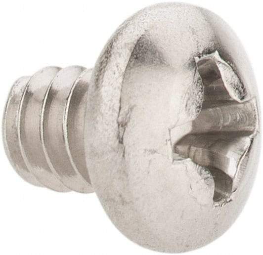 Value Collection - #6-32 UNC, 3/16" Length Under Head Phillips Drive Machine Screw - Pan Head, Grade 18-8 Stainless Steel, Uncoated, Without Washer - Benchmark Tooling