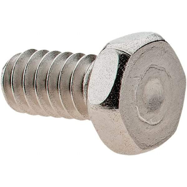 Value Collection - #10-24 UNC, 3/8" Length Under Head Hex Drive Machine Screw - Hex Head, Grade 18-8 Stainless Steel, Uncoated, Without Washer - Benchmark Tooling