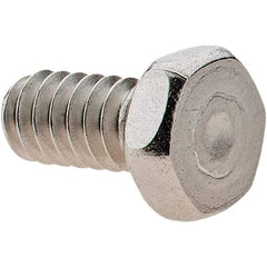 Value Collection - #10-24 UNC, 3/8" Length Under Head Hex Drive Machine Screw - Hex Head, Grade 18-8 Stainless Steel, Uncoated, Without Washer - Benchmark Tooling