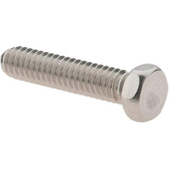 Value Collection - #8-32 UNC, 3/4" Length Under Head Hex Drive Machine Screw - Hex Head, Grade 18-8 Stainless Steel, Uncoated, Without Washer - Benchmark Tooling