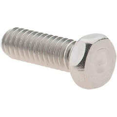 Value Collection - #8-32 UNC, 1/2" Length Under Head Hex Drive Machine Screw - Hex Head, Grade 18-8 Stainless Steel, Uncoated, Without Washer - Benchmark Tooling