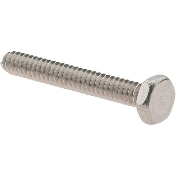 Value Collection - #6-32 UNC, 1" Length Under Head Hex Drive Machine Screw - Hex Head, Grade 18-8 Stainless Steel, Uncoated, Without Washer - Benchmark Tooling