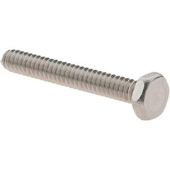 Value Collection - #6-32 UNC, 1" Length Under Head Hex Drive Machine Screw - Hex Head, Grade 18-8 Stainless Steel, Uncoated, Without Washer - Benchmark Tooling