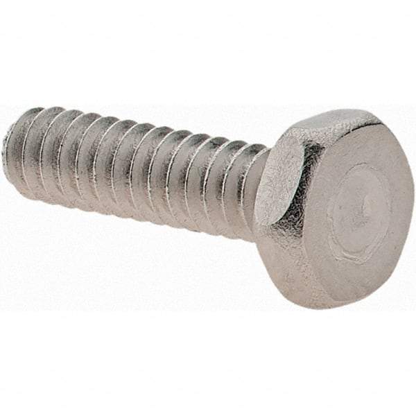 Value Collection - #6-32 UNC, 1/2" Length Under Head Hex Drive Machine Screw - Hex Head, Grade 18-8 Stainless Steel, Uncoated, Without Washer - Benchmark Tooling