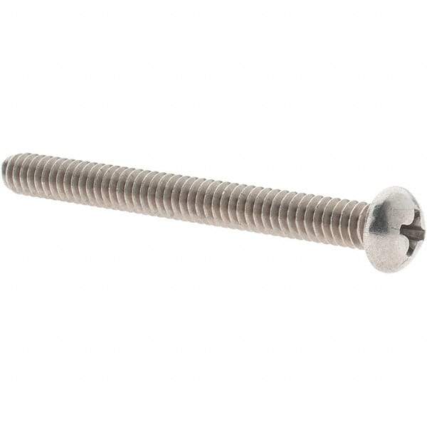 Value Collection - #10-24 UNC, 2" Length Under Head Phillips Drive Machine Screw - Round Head, Grade 18-8 Stainless Steel, Uncoated, Without Washer - Benchmark Tooling