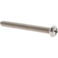 Value Collection - #10-24 UNC, 2" Length Under Head Phillips Drive Machine Screw - Round Head, Grade 18-8 Stainless Steel, Uncoated, Without Washer - Benchmark Tooling
