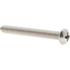 Value Collection - #10-24 UNC, 1-3/4" Length Under Head Phillips Drive Machine Screw - Round Head, Grade 18-8 Stainless Steel, Uncoated, Without Washer - Benchmark Tooling