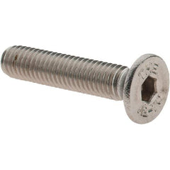 Value Collection - M5x0.80 Metric Coarse Hex Socket Drive, 90° Flat Screw - Grade 18-8 & Austenitic A2 Stainless Steel, Partially Threaded, 25mm OAL - Benchmark Tooling