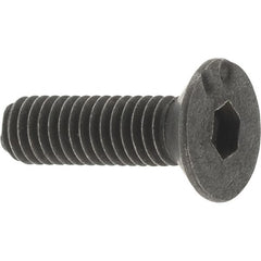 Value Collection - M3x0.50 Metric Coarse Hex Socket Drive, 90° Flat Screw - Grade 12.9 Alloy Steel, Black Oxide Finish, Fully Threaded, 10mm OAL - Benchmark Tooling