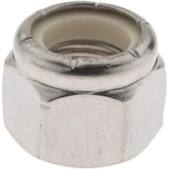 Value Collection - 1/2-20 UNF 18-8 Hex Lock Nut with Nylon Insert - 3/4" Width Across Flats, 19/32" High, Uncoated - Benchmark Tooling