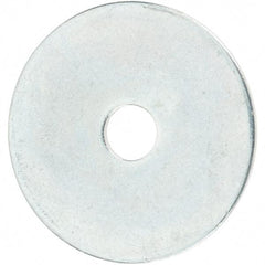 Value Collection - Steel Fender Flat Washer - 5/32" ID x 3/4" OD, 0.0312" Thick, Zinc-Plated Finish - Benchmark Tooling